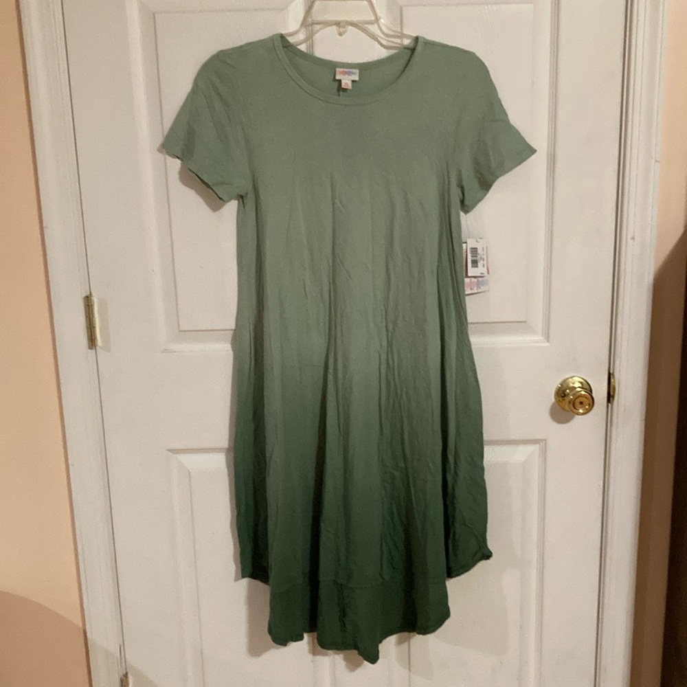 Green Ombré LulaRoe Carly Dress